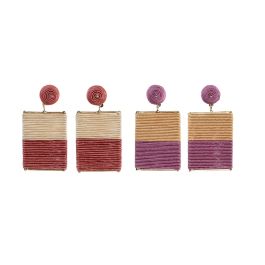 Pendientes Mediterraneo DKD Home Decor Coral Lila 0.5 x 6 x 3 cm Set de 2 (8 Unidades) Precio: 60.95000021. SKU: B12NLWR2ZS