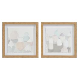 Cuadro Scandi DKD Home Decor Multicolor 3 x 30 x 30 cm (8 Unidades)