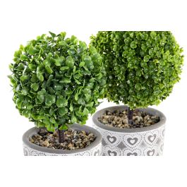Planta  DKD Home Decor Verde Gris 10.5 x 25 x 10.5 cm (8 Unidades)