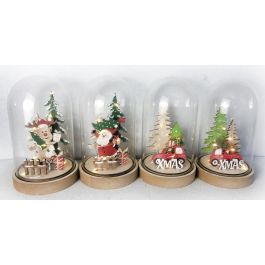 Decoracion Luminosa Navidad Tradicional DKD Home Decor Multicolor 11 x 19 x 11 cm (8 Unidades)