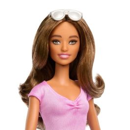 Muñeca Barbie Fashionista Ciega Falda Púrpura HRH17