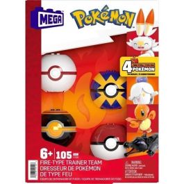 Mega Construx Pokemon Equipo Entrenador Fuego Htj06