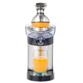 Bourgini Exprimidor Semi Profesional, Acero Inoxidable, 130W, Motor Potente y Silencioso, Anti Goteo