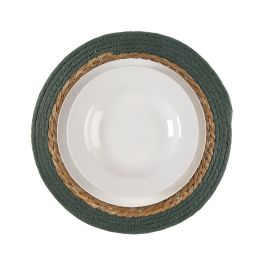 Salvamantel Verde 35 cm Versa - Alga y papel (6 Unidades)