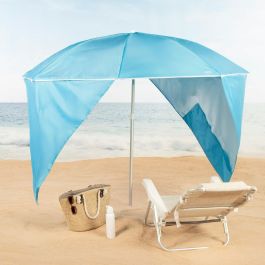 Sombrilla Aktive Azul 200 x 185 x 200 cm (6 Unidades) Sombrilla Aktive Azul 200 x 185 x 200 cm (6 Unidades)
