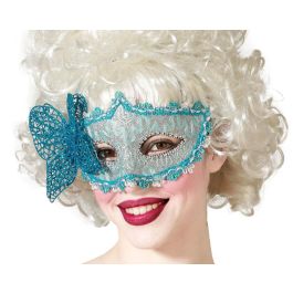 Máscara Veneciana Antifaz Azul Mariposa Mujer Adulto Plateada Fantasiosa Brillante Ideal para Disfraces y Eventos Precio: 1.49999949. SKU: B1EAJ3JRCH