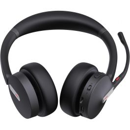 Yealink BH70 Dual UC Auriculares Bluetooth Inalámbricos para Oficina/Centro de Llamadas, Binaurales Supraaurales, Doble Conectividad USB-C/A, Negro