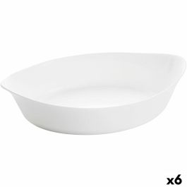 Fuente de Cocina Luminarc Smart Cuisine Ovalado Blanco Vidrio 28 x 17 cm (6 Unidades)