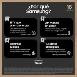 Samsung TQ43Q60D Televisor QLED 43" (109 cm) 4K UHD 3840x2160 Smart TV HDR Quantum Centro de Juegos 3xHDMI Wi-Fi