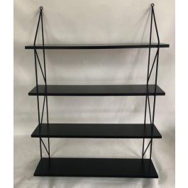 Estanteria Pared Loft DKD Home Decor Negro 16.5 x 81 x 60 cm