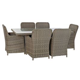 Conjunto de Mesa con 6 Sillas DKD Home Decor 93 cm 200 x 100 x 75 cm (7 pcs)