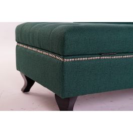 Sofá Chaise Longue DKD Home Decor 8424001795482 160 x 71 x 83 cm Espuma Negro Verde