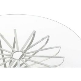 Mesa de Centro DKD Home Decor Plateado Cristal Hierro 81 x 81 x 38 cm