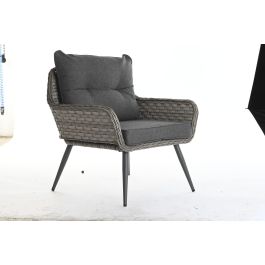 Sofa Terraza Y Jardin DKD Home Decor Marron Claro Gris Claro 72 x 76 x 127 cm Set de 4