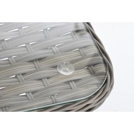 Sofa Terraza Y Jardin DKD Home Decor Marron Claro Gris Claro 72 x 76 x 127 cm Set de 4