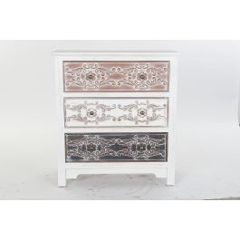 Comoda Arabe DKD Home Decor Blanco Marron 40 x 86 x 80 cm Comoda Arabe DKD Home Decor Blanco Marron 40 x 86 x 80 cm