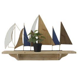 Estanteria Pared Mediterraneo DKD Home Decor Multicolor 12 x 45 x 71 cm (2 Unidades) Estanteria Pared Mediterraneo DKD Home Decor Multicolor 12 x 45 x 71 cm (2 Unidades)