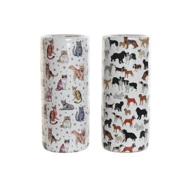 DKD Home Decor Paraguero Shabby de Porcelana Multicolor con diseño Perros y Gatos Surtido Aleatorio 19x45x19 cm Pack 2 Unidades Precio: 64.79000055. SKU: B1C87KVL36