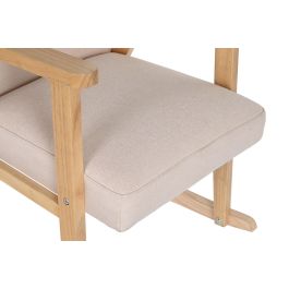 Mecedora Scandi DKD Home Decor Beige Natural 89 x 84 x 60 cm