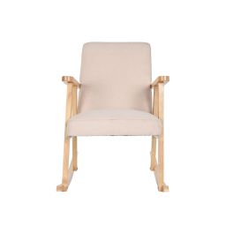 Mecedora Scandi DKD Home Decor Beige Natural 89 x 84 x 60 cm