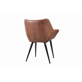 Silla Loft DKD Home Decor Marron Negro 64 x 82 x 68 cm (2 Unidades)