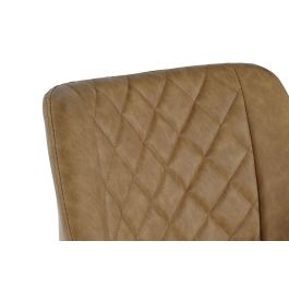 Silla Loft DKD Home Decor Camel Negro 64 x 82 x 68 cm (2 Unidades)