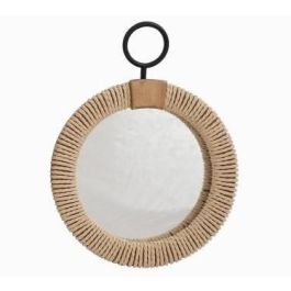 Espejo Mediterraneo DKD Home Decor Natural 3.5 x 33 x 25 cm (2 Unidades) Precio: 46.49999992. SKU: B16SAKHLYF