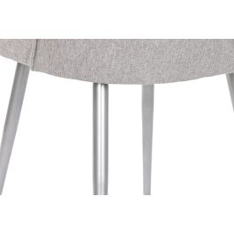 Silla Chic DKD Home Decor Gris Plateado 52 x 84 x 50 cm (2 Unidades)