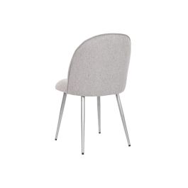 Silla Chic DKD Home Decor Gris Plateado 52 x 84 x 50 cm (2 Unidades)