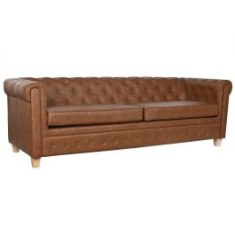 Sofa Vintage DKD Home Decor Marron Natural 78 x 70 x 218 cm