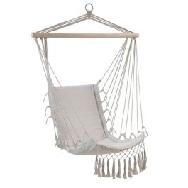 Silla Colgante DKD Home Decor Blanco Natural 50 x 130 x 90 cm Precio: 36.905000629199996. SKU: B1F2TSFVWZ