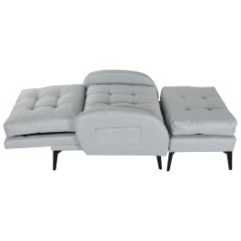 Sofa Cama Scandi DKD Home Decor Azul Celeste Negro 85 x 90 x 74 cm Set de 2
