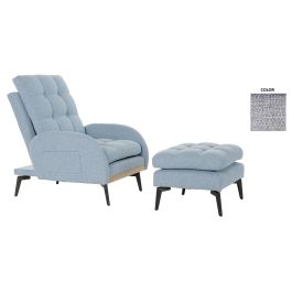 Sofa Cama Scandi DKD Home Decor Azul Celeste Negro 85 x 90 x 74 cm Set de 2 Precio: 275.4999995. SKU: B1AJTK228R