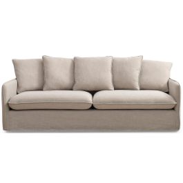 Sofa Moderno DKD Home Decor Beige 85 x 90 x 196 cm Precio: 599.90000004. SKU: B1CYLMYNV5