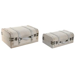 Caja Moderno DKD Home Decor Blanco 33 x 20 x 45 cm Set de 2