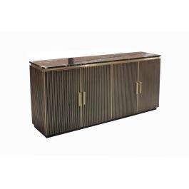 Buffet Moderno DKD Home Decor Negro Dorado 40 x 85 x 180 cm