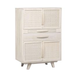 Mueble Bar Romantico DKD Home Decor Blanco Roto 40 x 123 x 85 cm