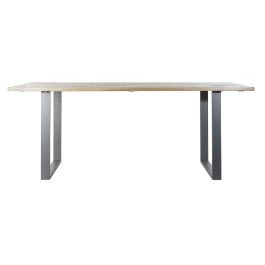 Mesa Comedor Vintage DKD Home Decor Natural Negro 100 x 76 x 200 cm