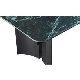 Mesa Comedor Moderno DKD Home Decor Negro Verde 100 x 76 x 200 cm