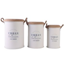 Caja Urban DKD Home Decor Blanco 40 x 55.5 x 40 cm Set de 3 Precio: 165.1649994797. SKU: B12942EZF6