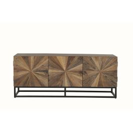 Mueble Tv Item Home DKD Home Decor Natural Negro 40 x 55 x 135 cm