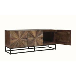 Mueble Tv Item Home DKD Home Decor Natural Negro 40 x 55 x 135 cm