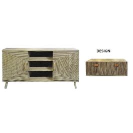 Mueble Tv Scandi DKD Home Decor Marron Dorado 40 x 74.8 x 140 cm Precio: 240.98999969. SKU: B1AVQ3B8GV