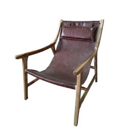 Butaca Item Home DKD Home Decor Natural Marron Oscuro 86 x 86 x 68 cm