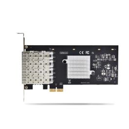 StarTech.com Tarjeta de Red P041 gri 4X Sfp Doble Puerto SFP Gigabit Ethernet PCIe 2.0 x1 para Servidores/Estaciones de Trabajo
