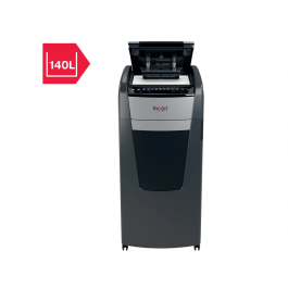 Rexel 750M Destructora de Documentos Automática AutoFeed, Microcorte, Capacidad Corte 750 Hojas, Clips y Grapas, Papelera 140L