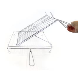 Algon Bbq Parrilla BBQ Giratoria Cromada 40x45 cm (4 Unidades)