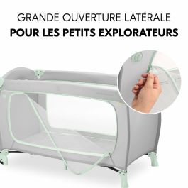 Hauck HAU1731647250787 Cuna de viaje Sleep N Play Go Plus 60x120 cm desde el nacimiento, Plegable con Ruedas - Dusty Mint