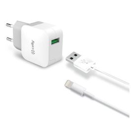 Celly Cargador Pared USB + Cable USB-Lightning 12W Blanco Precio: 18.49999976. SKU: B126XJXAQ7