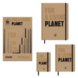 Cuaderno Dohe For A Living Planet Tapa Dura 96H 80Gr. Liso Marron Kraft Con Goma Negra Expositor De 12 (4X A4, 4X A5, 4X A6) Precio: 102.95000045. SKU: B14GWYGTMA